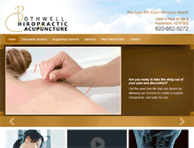 Tablet Screenshot of bothwellchiropractic.com